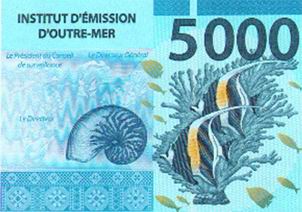 En 2014 circularán nuevos billetes en Nueva Caledonia, Polinesia francesa y Wallis y Futuna 