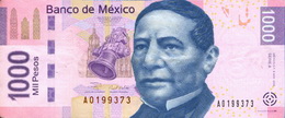 Según una encuesta, los mexicanos quieren a Benito Juárez en los billetes de 1.000 pesos 