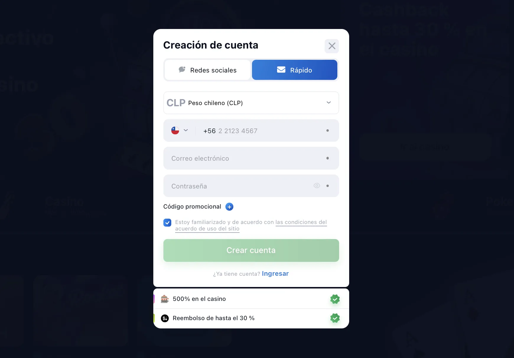 Cómo iniciar sesión en 1win Chile 1Win Login Cuenta